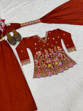 New Designer Party Wear Look Top Sharara Plazzo and Dupatta
