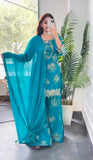 New Designer Party Wear Look Top-Plazzo and Dupatta With Heavy Embroidery Work