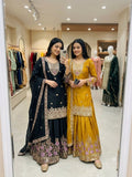 Pure Cinon Silk With Embroidery 5mm Sequence Work Salwar Kameez