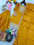 Pure Cinon Silk With Embroidery 5mm Sequence Work Salwar Kameez