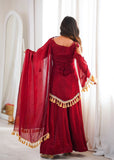 Doremon Crush With Real Mirror work Lace Border Salwar Kameez