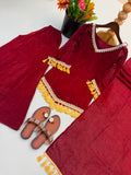 Doremon Crush With Real Mirror work Lace Border Salwar Kameez
