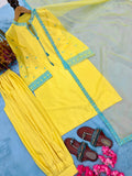 New Designer Party Wear Look Pure Natural Crep Sillk Top & Balloon Pants With Dupatta set