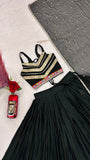 Pure cotton with Heavy gamthi work & mirror lace Work Beautiful Lehenga Choli