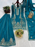 READY TO WEAR 3 PIECE FANCY KURTI WITH PLAZZO AND BEAUTIFUL DUPATTA