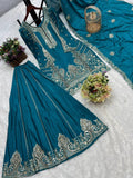 READY TO WEAR 3 PIECE FANCY KURTI WITH PLAZZO AND BEAUTIFUL DUPATTA