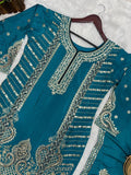 READY TO WEAR 3 PIECE FANCY KURTI WITH PLAZZO AND BEAUTIFUL DUPATTA