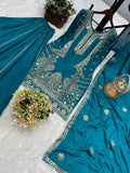READY TO WEAR 3 PIECE FANCY KURTI WITH PLAZZO AND BEAUTIFUL DUPATTA