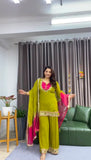 Fully Stitched & Ready to Wear Roman Glass With Real Mirror work Salwar Kameez