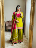 Fully Stitched & Ready to Wear Roman Glass With Real Mirror work Salwar Kameez