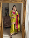 Fully Stitched & Ready to Wear Roman Glass With Real Mirror work Salwar Kameez