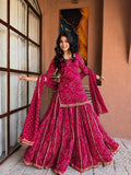 New Super Trending Fancy Gotta Patti ready to wear Top and Plazzo