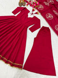 New Designer  Heavy Roman Silk Material Anarkali Suit In New Fancy Style