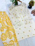 Heavy Pure Cameric Cotton Fully Fancy Sleeves With Latkan Co Ord Set