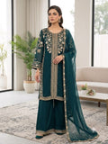 WEDDING SEASON WEAR BEAUTIFUL SEQUENCE EMBROIDERED WORKED TOP PLAZZO WITH DUPATTA