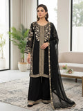 WEDDING SEASON WEAR BEAUTIFUL SEQUENCE EMBROIDERED WORKED TOP PLAZZO WITH DUPATTA