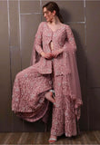 Faux Georgette with thread with Sequence with rivet moti Salwar Kameez