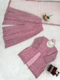 Faux Georgette with thread with Sequence with rivet moti Salwar Kameez