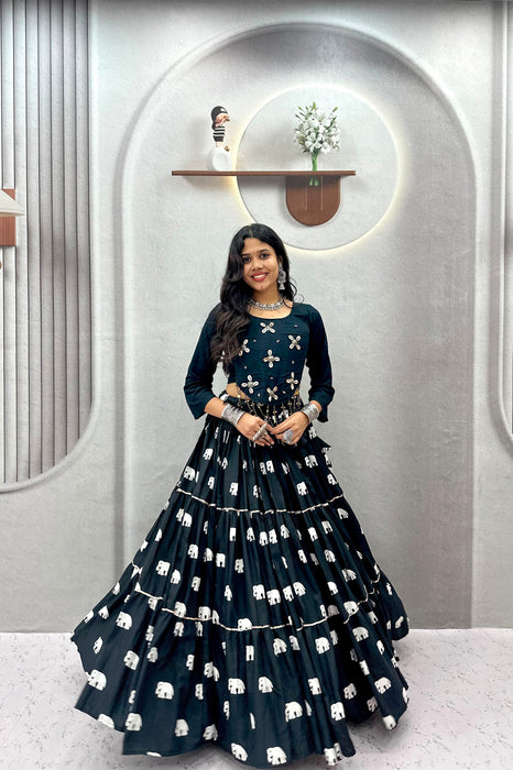 Pure cotton with heavy Hand Work with real kodi work with hand latkan Lehenga Choli
