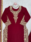 Faux Georgette with Soft Micro Inner Lining & Thread With Intricate Sequence work Salwar Kameez
