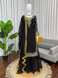 Faux Georgette with Soft Micro Inner Lining & Thread With Intricate Sequence work Salwar Kameez