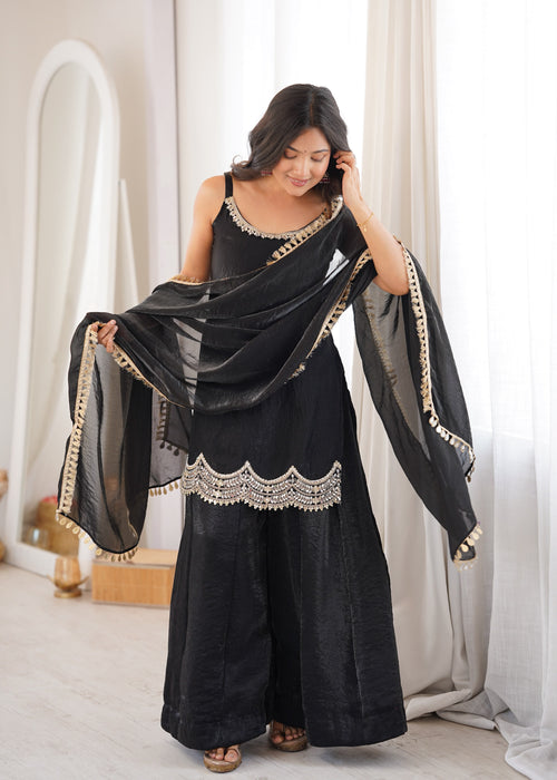 Fully Stitched & Ready to Wear Fendy Silk with Embroidery Codding And Real Mirror Work Salwar Kameez