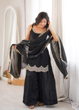 Fully Stitched & Ready to Wear Fendy Silk with Embroidery Codding And Real Mirror Work Salwar Kameez