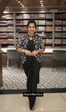 Chinnon Silk with Multi-Thread Embroidery Sequence Work Beautiful Saree