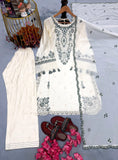 New Designer Party Wear Look Pure Satin Rayon Top & Pajama Farchi With Dupatta set