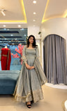 Fully Stitched & Ready to Wear Crunchy Silk With Embroidered Sequence work Salwar Kameez