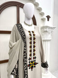 Rayon Satin Fabric with Thread work Beautiful Salwar Kameez