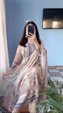 PURE CHINON SILK WITH DIGITAL PRINTED KRUTI PENT WITH DUPATTA