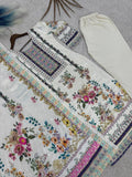 PURE CHINON SILK WITH DIGITAL PRINTED KRUTI PENT WITH DUPATTA