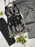 WEDDING SEASON WEAR BEAUTIFUL EMBROIDERED TOP PANT WITH DUPATTA