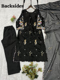 WEDDING SEASON WEAR BEAUTIFUL EMBROIDERED TOP PANT WITH DUPATTA