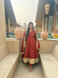 New Designer Heavy NC Vichitra With 5mm Sequence And Embroidery Work Anarkali Suit Salwar Kameez