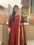 New Designer Heavy NC Vichitra With 5mm Sequence And Embroidery Work Anarkali Suit Salwar Kameez
