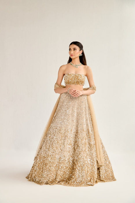 Premium Butterfly Soft Net Lehenga Embellished With Beautiful Dual Sequins Work