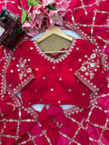 Fendy Silk with Intricate Thread With Sequence Work Beautiful Saree