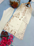 New Designer Party Wear Look Pure Roman Glass Over Size Long Kaftan & Bottom With Dupatta set