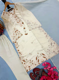New Designer Party Wear Look Pure Roman Glass Over Size Long Kaftan & Bottom With Dupatta set