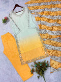 WEDDING SEASON WEAR BEAUTIFUL BEADS WITH REAL MIRROR EMBROIDERED TOP PANT WITH DUPATTA