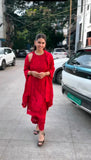 Faux Georgette with Thread work Beautiful Salwar Kameez