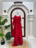 Faux Georgette with Thread work Beautiful Salwar Kameez