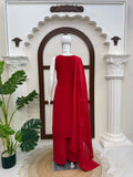 Faux Georgette with Thread work Beautiful Salwar Kameez