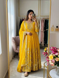 Pure Fox Georgette With Embroidery 5mm Sequences Work Anarkali Salwar Kameez