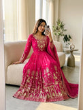 Pure Fox Georgette With Embroidery 5mm Sequences Work Anarkali Salwar Kameez