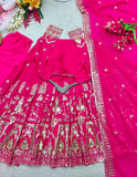 Pure Fox Georgette With Embroidery 5mm Sequences Work Anarkali Salwar Kameez