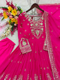 Pure Fox Georgette With Embroidery 5mm Sequences Work Anarkali Salwar Kameez