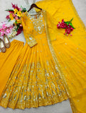 Pure Fox Georgette With Embroidery 5mm Sequences Work Anarkali Salwar Kameez